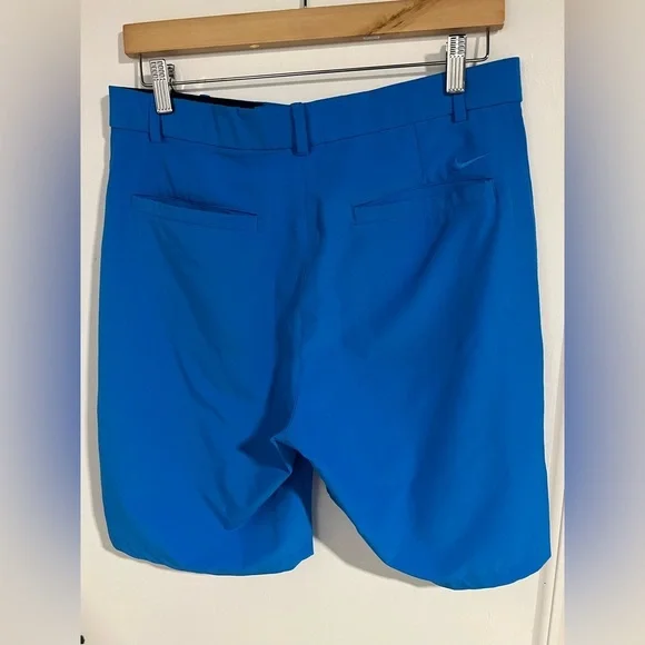 Nike Men's Vibrant Blue Flat Front Shorts - Picture 2 of 8